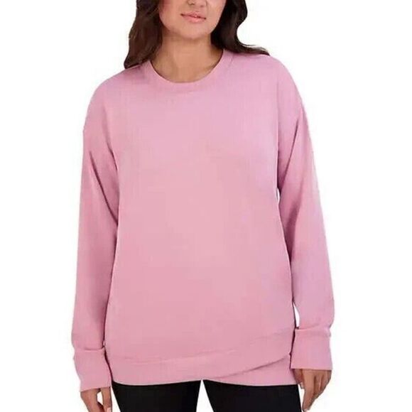 Sage bottom crossover hem pullover tunic/sweatshirt - Picture 1 of 12